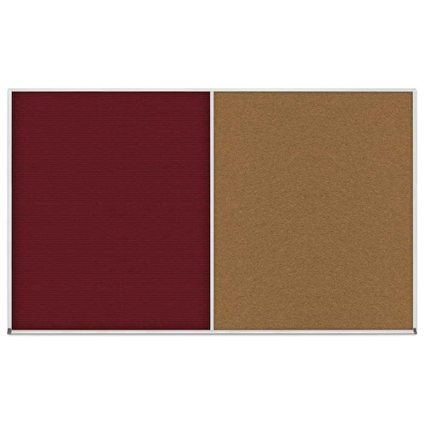 Enclosed Corkboard, 1 Door, 48"x36", 4" Fra